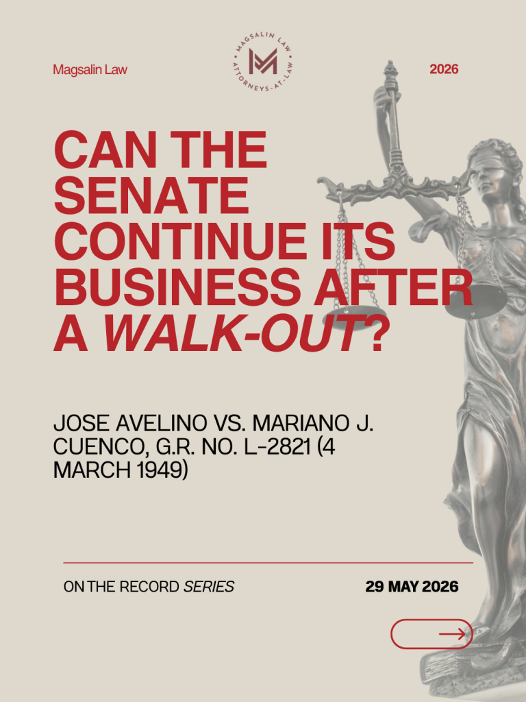 Divided Chambers: Can Senate Continue their Business after a Walk-out?