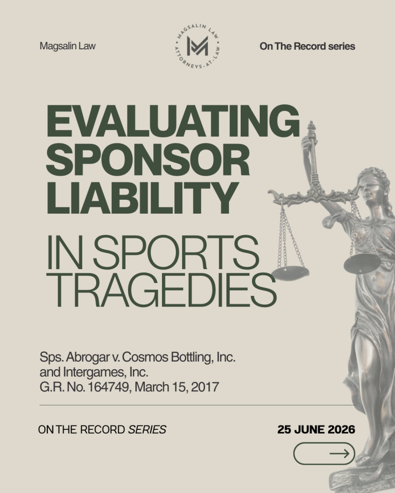 Beyond the Finish Line: Evaluating Sponsor Liability in Sports Tragedies