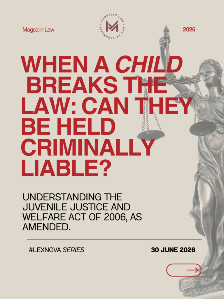 When Are Children Criminally Liable? Understanding the Juvenile Justice and Welfare Act of 2006.