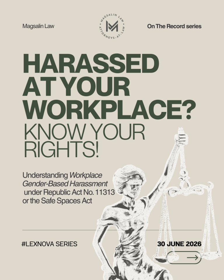Serving no Exceptions: Broadening the crime of Sexual Harassment including the liabilities of employers under the Safe Spaces Act.
